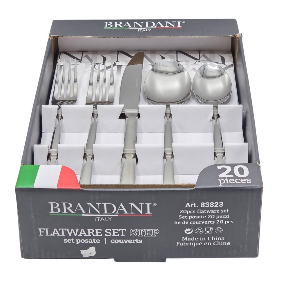 Brandani Italy 20-Piece Stainless Steel Flatware Silverware‎ Set